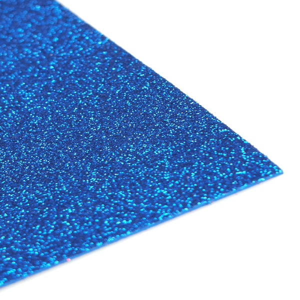 Glitter EVA Foam Sheet, 13-inch x 18-inch, 10-Piece, Royal Blue