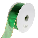 Gleam Wired Metallic Christmas Holiday Ribbon, 2-1/2-Inch, 50 Yards