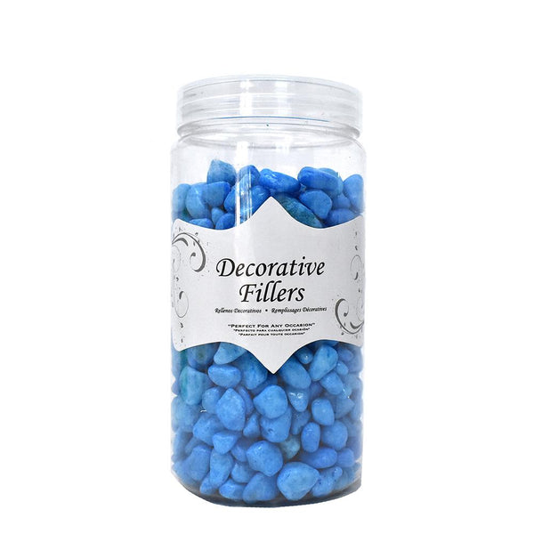 Acrylic Crystal Rocks Decorative Vase Filler, Blue, 9/10-Pound