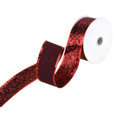 Disco Glitter Metallic Edge Wired Ribbon, 1-1/2-Inch, 10-Yard