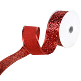 Disco Glitter Metallic Edge Wired Ribbon, 1-1/2-Inch, 10-Yard