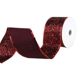 Disco Glitter Metallic Edge Wired Ribbon, 2-1/2-Inch, 10-Yard