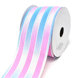 Glitter Ombre Striped Wired Ribbon, 2-1/2-Inch, 10-Yard