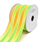 Glitter Ombre Striped Wired Ribbon, 2-1/2-Inch, 10-Yard