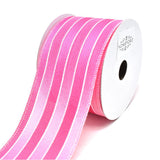 Glitter Ombre Striped Wired Ribbon, 2-1/2-Inch, 10-Yard