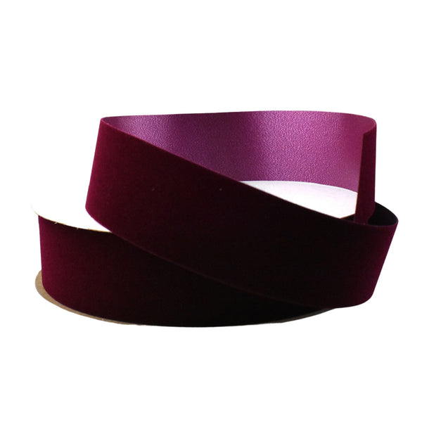 Christmas Velvet Domestic Outdoor Ribbon, 1-3/8-Inch, 25-Yard - Burgundy