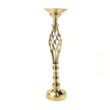 Tall Twisted Candle Holder Metal Centerpiece, 22-3/4-Inch, Gold