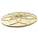 Wooden 3D DIY Craft Mandala Plaque, 9-1/4-Inch