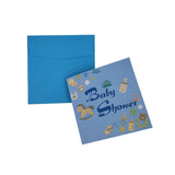 3D Baby Shower Nursery Invitations, 5-3/4-Inch, 10-Piece, Blue