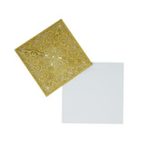 Square Glitter Laser Cut Blank Invitations, 6-Inch, 8-Count