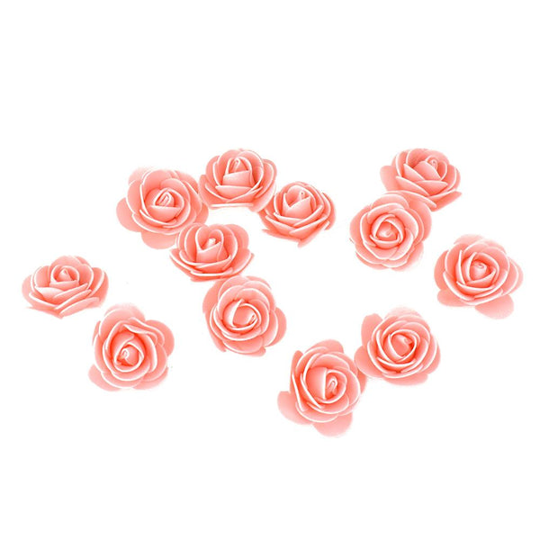 Craft Foam Roses, Peach, 1-3/4-Inch, 12-Count