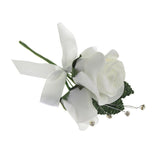 Foam Rose Flower with Rhinestone, 5-1/2-Inch, 12-Count