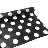 Polka Dot Plastic Table Roll Uncut, 40-Inch x 100-Inch