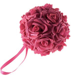 Soft Touch Flower Kissing Balls Wedding Centerpiece, 6-inch