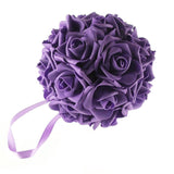 Soft Touch Flower Kissing Balls Wedding Centerpiece, 6-inch