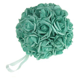 Soft Touch Flower Kissing Balls Wedding Centerpiece, 7-inch