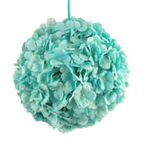 Silk Hydrangea Flower Kissing Balls Centerpiece, 10-Inch