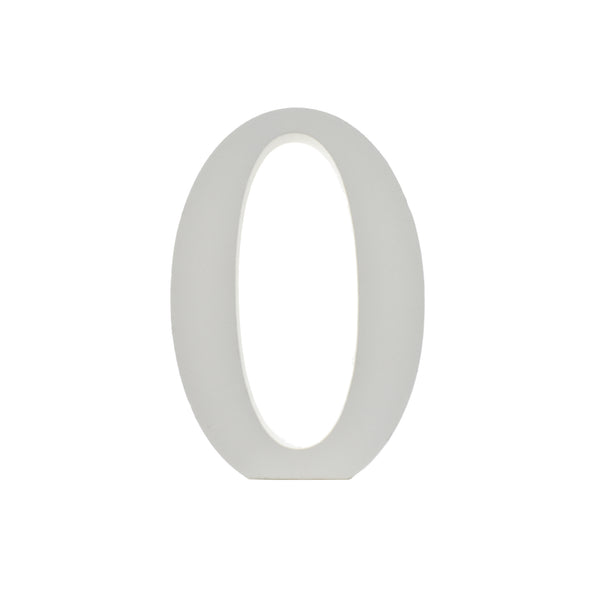 Wooden Standing Letter O, 4-3/4-Inch - White