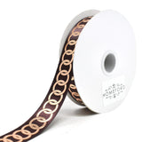 Metallic Chain Link Accent Ribbon, 5/8-Inch, 10-Yard