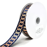 Metallic Chain Link Accent Ribbon, 5/8-Inch, 10-Yard