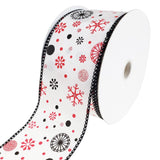 Winter Wonderland Wired Christmas Ribbon, 2-1/2-Inch, 25-Yard