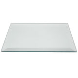 Rectangular Beveled Edge Mirror Glass Base Centerpiece