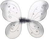 Organza Butterfly Fairy Wings w/ Rhinestone Glitters