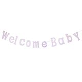 Diamond Glitter 'Welcome Baby" Garland, 7-Inch, 7-Feet