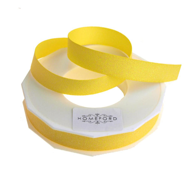 Dazzle Glitter Grosgrain Ribbon, 5/8-Inch, 20 Yards, Baby Maize