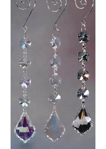 Acrylic Chandelier Crystals, Gemstone Link, 6-Inch, Iridescent Clear