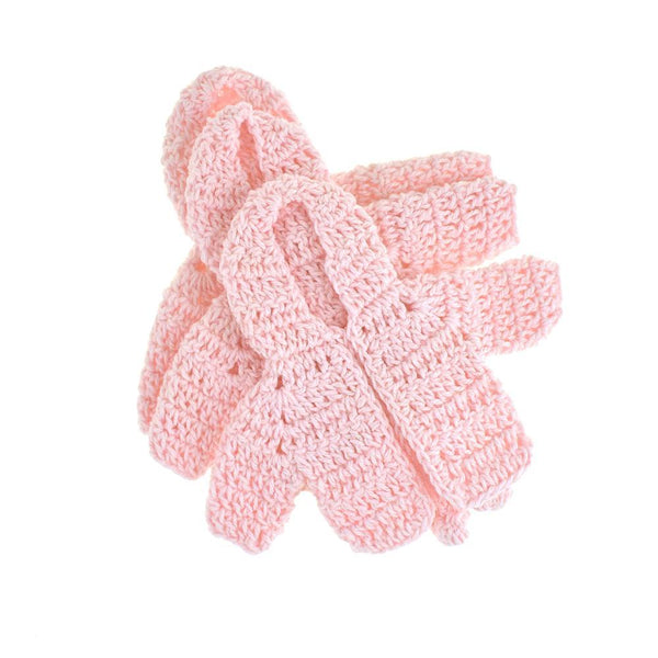 Mini Crochet Knitted Hoodie Favors, 3-1/2-Inch, 3-Piece, Pink