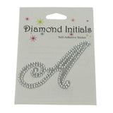 Diamond Glitter Letter Initial Stickers, 2-1/4-inch