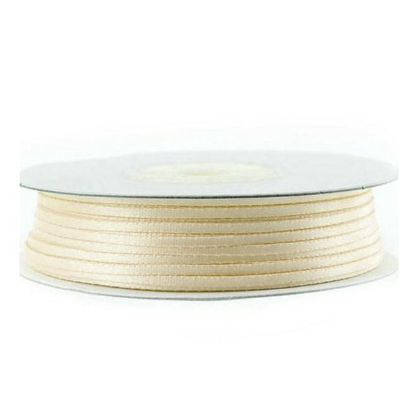 Double Faced Satin Ribbon, 1/16-inch, 100-yard, Antique White