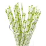 Large Dots Paper Straws, 7-3/4-inch, 25-Piece