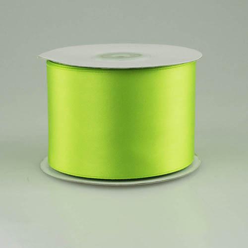 Double Faced Satin Ribbon, 2-1/2-inch, 25-yard, Apple Green