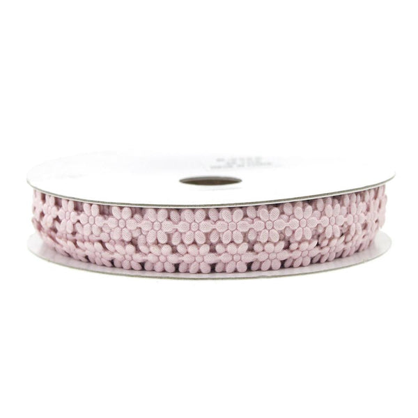 Polyester Flower Garland Ribbon, 1/4-Inch, 25-Yard, Mauve