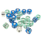 Acrylic Pony Beads, 9mm, 80-Piece