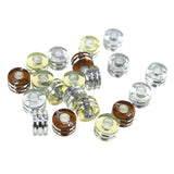 Acrylic Pony Beads, 9mm, 80-Piece