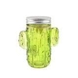 Cactus Shaped LED Light Up Mason Jar, 5-1/2-Inch