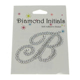 Diamond Glitter Letter Initial Stickers, 2-1/4-inch