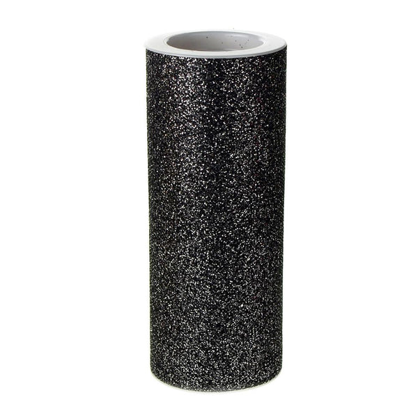 Glitter Tulle Spool Roll, 6-Inch, 10 Yards, Black