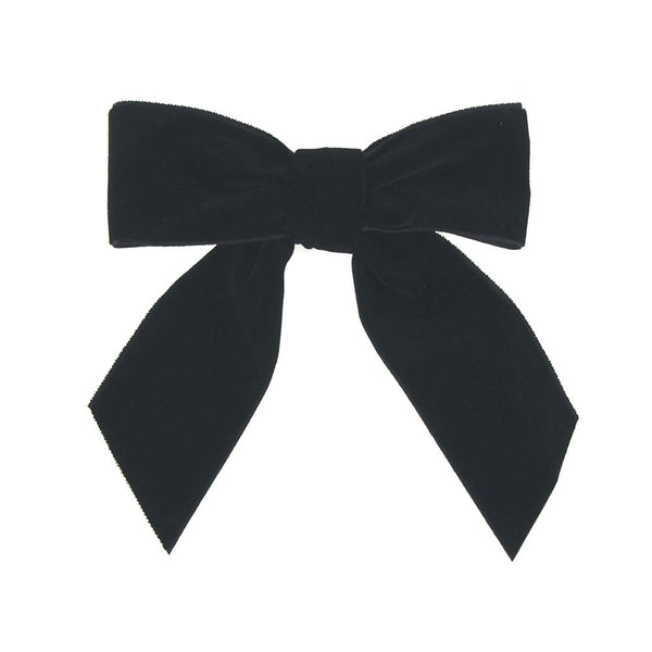 Pre-tied Velvet Bows, 4-1/2-Inch, 12-Piece, Black