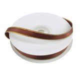 Satin Ribbon with Iridescent Edge, 3/8-Inch, 25 Yards