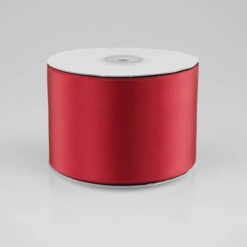 Double Faced Satin Ribbon, 2-1/2-inch, 25-yard, Burgundy