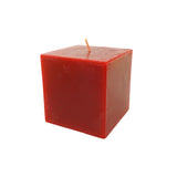 Square Unscented Pillar Candle, 3-Inch