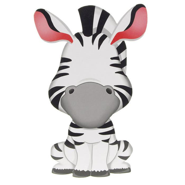 Funny Faces Sticker Set 3D, Zany Zebra