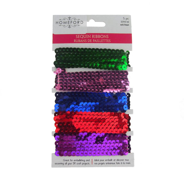 Metallic Sequins Trim Multi Strand, Glamour, 3-Feet