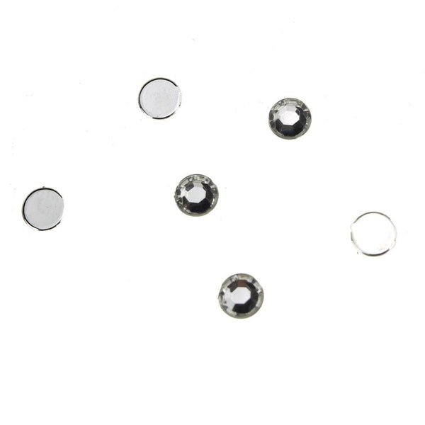 Circle-Shaped Acrylic Rhinestone Diamonds, 5mm