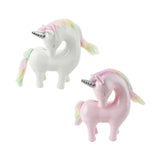 Ceramic Unicorn With Rainbow Hair Coin Bank, 9-Inch