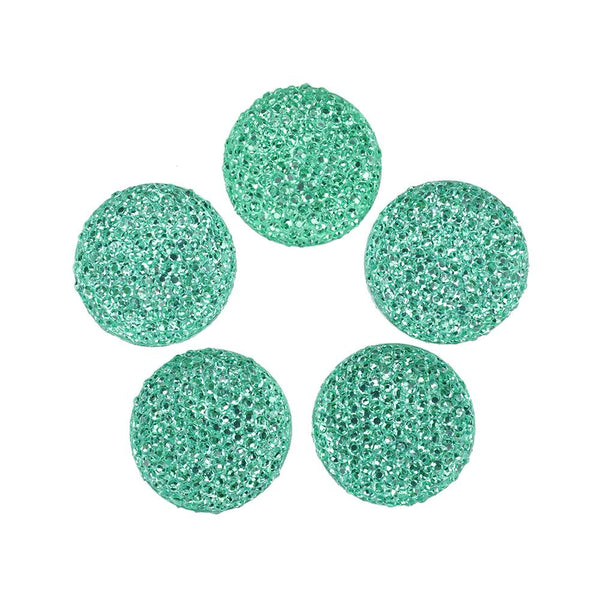 Round Self Adhesive Diamond Cluster Gems, 3/4-Inch, 10-Count, Ice Blue